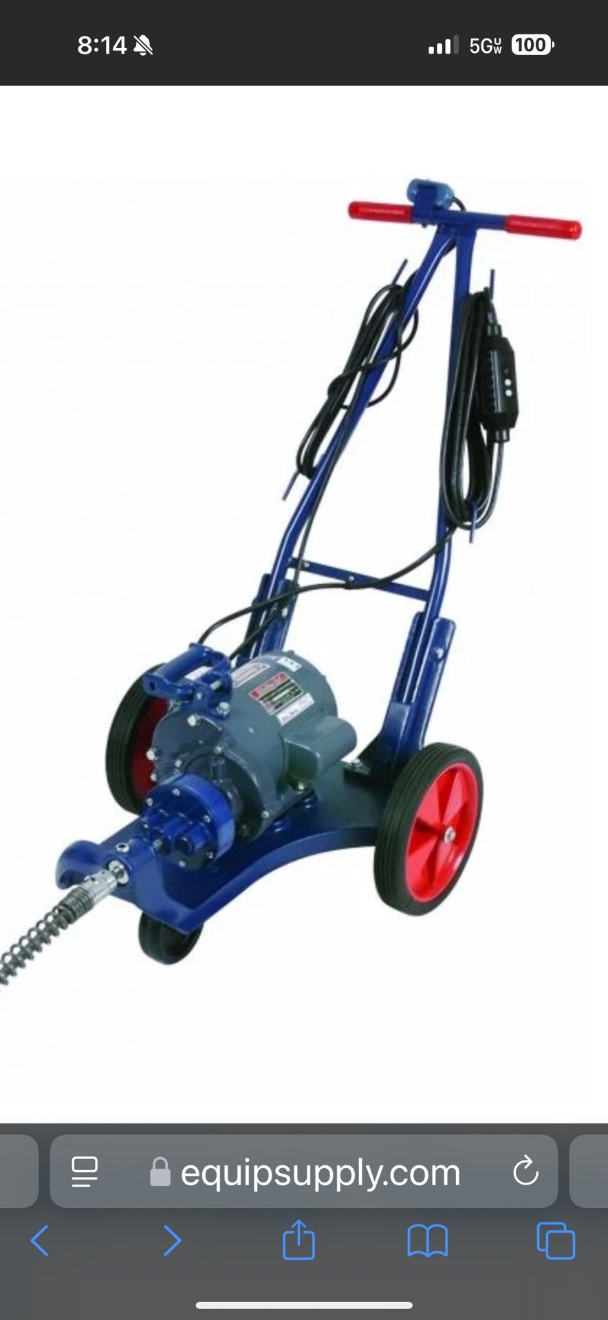 DRAIN CLEANER MACHINE
