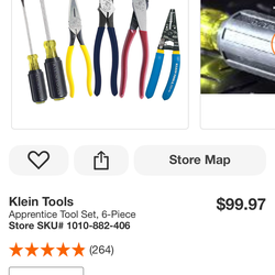 Brand New Klein 6pc Apprentice Electrician Tool Set