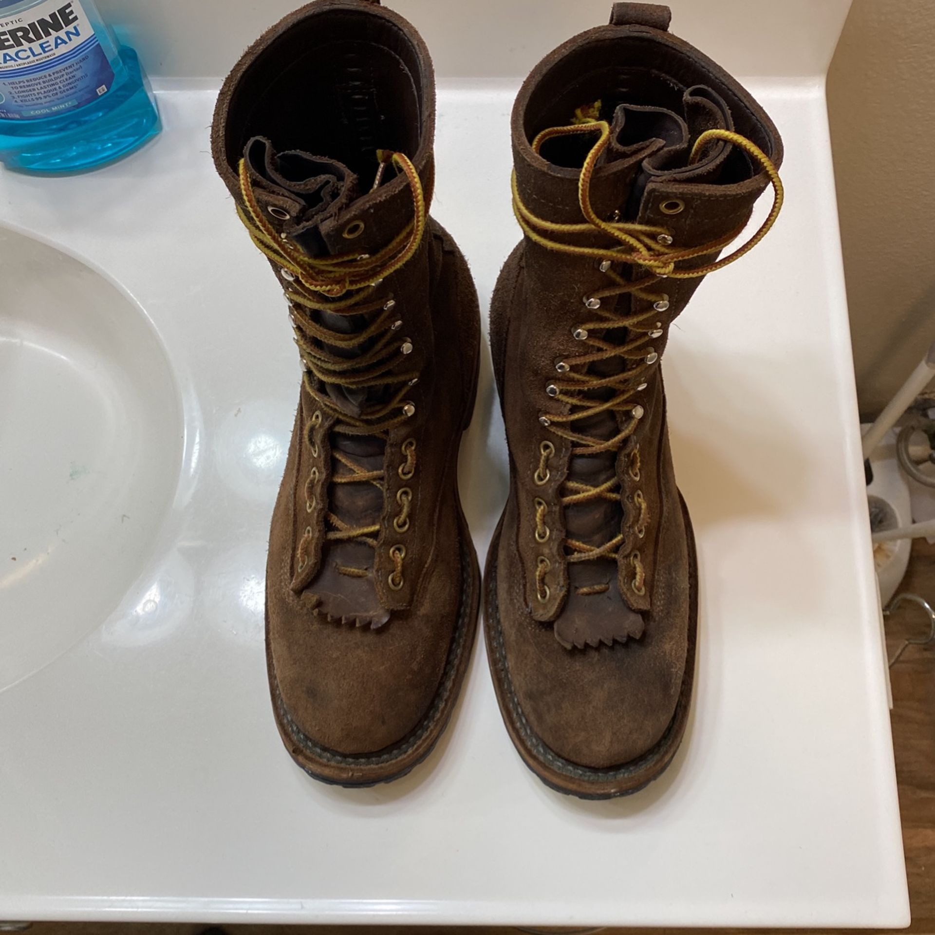 White’s Boots Smokejumper Lace To Toe Brown