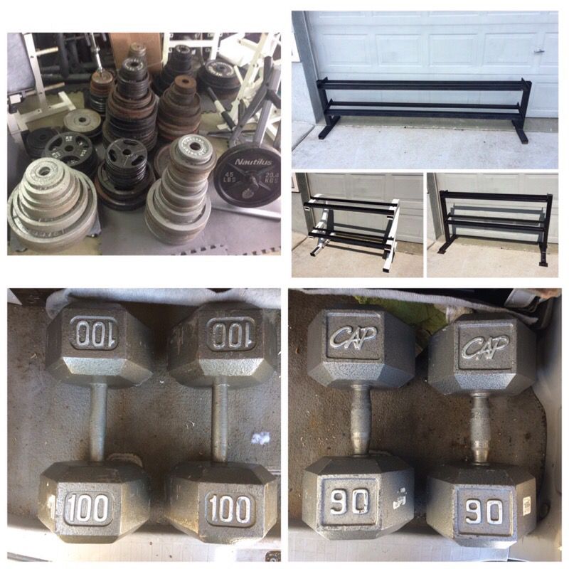 Weight Benches, Dumbbells, Power Racks, Olympic Bars