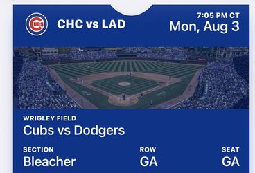 Dodgers VS Cubs