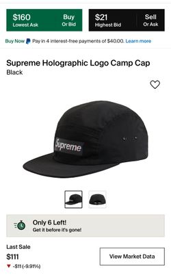 Supreme Holographic Box Logo Hat