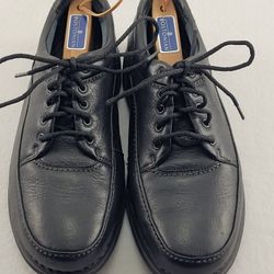 Rockport Wide World Tour Elite APM21341 Black Leather Walking Shoes Men's 9.5W