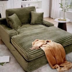 Forest Green Lounge Chair High Density Memory Foam