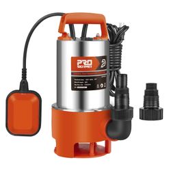Prostormer Sump Pump, 1HP 3700GPH Submersible Clean/Dirty Stainless Steel Water Pump with Float Switch for Fresh Water, Mains Water, and Pool Water Or