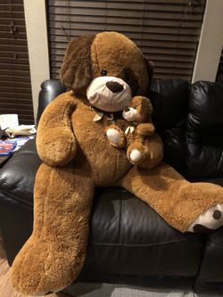 6-7ft Tall Bear With Attached Baby
