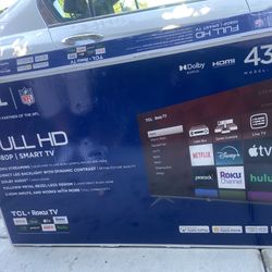 Brand New TCL Smart Roku Tv 43in