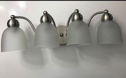 Sea Gull stainless steel vanity lighting 4 lights (New, never used)