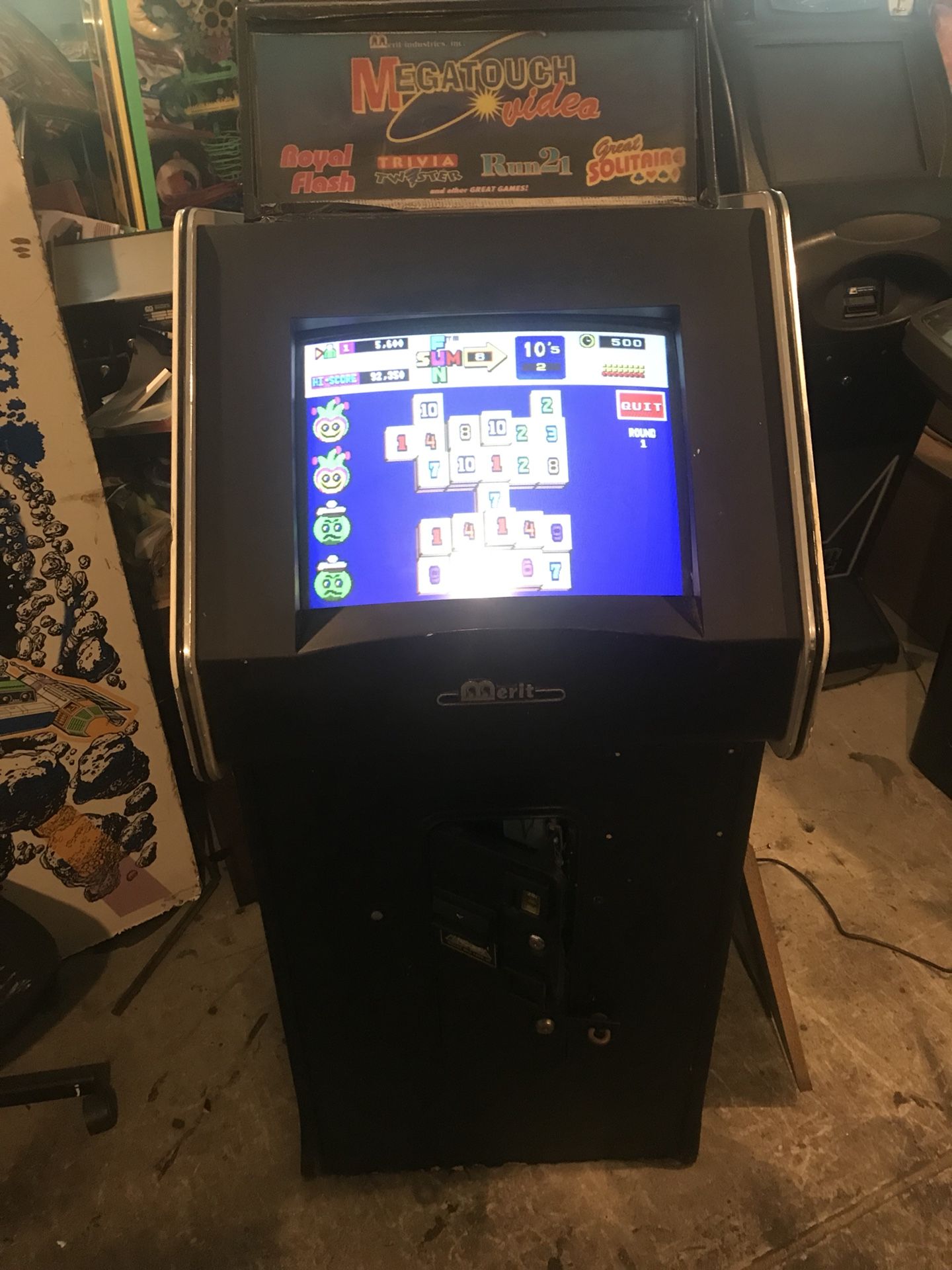 Merit megatouch arcade game