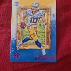 Justin Herbert Pink Rookie Card 