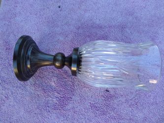 Crystal candle holder