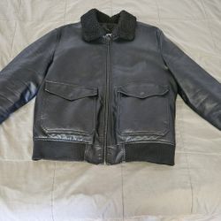 Leather Bomber Jacket (Express)