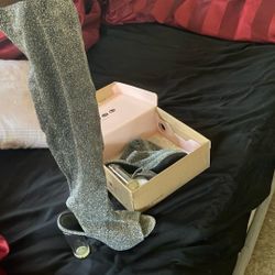 Knee high Sparkle Heels