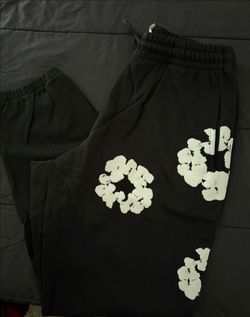 Denim Tears Cotton Wreath Sweatpants Black Size M