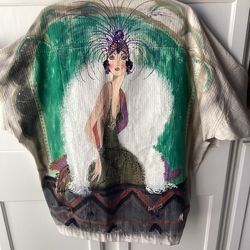 Artist Painted Light Cotton Jacket