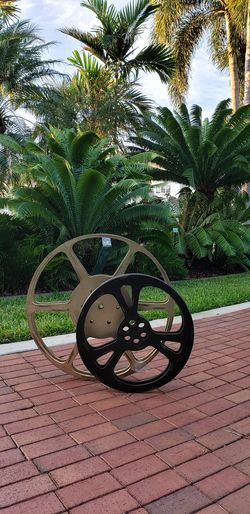 (2) Nice Lg Hang On The Wall Movie Film Reels From Pier1 37" H 24" H