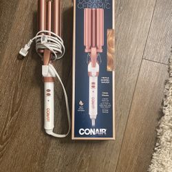 Conair double ceramic Triple Barrel Waver 