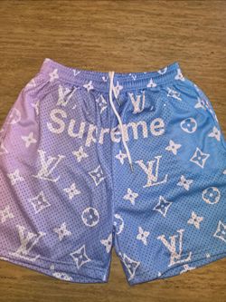 CUSTOM Supreme x LV Monogram Mesh Shorts