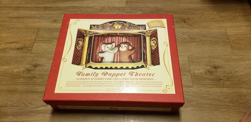 Family puppet theater 6 PLUSH animal puppets
