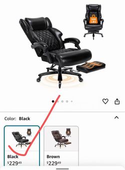 Big and Tall Executive Office Chair 500lbs Heavy Duty PU Leather Desk Chair, new in the box