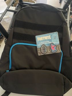 Fortnite Black Backpack with 2 Patches