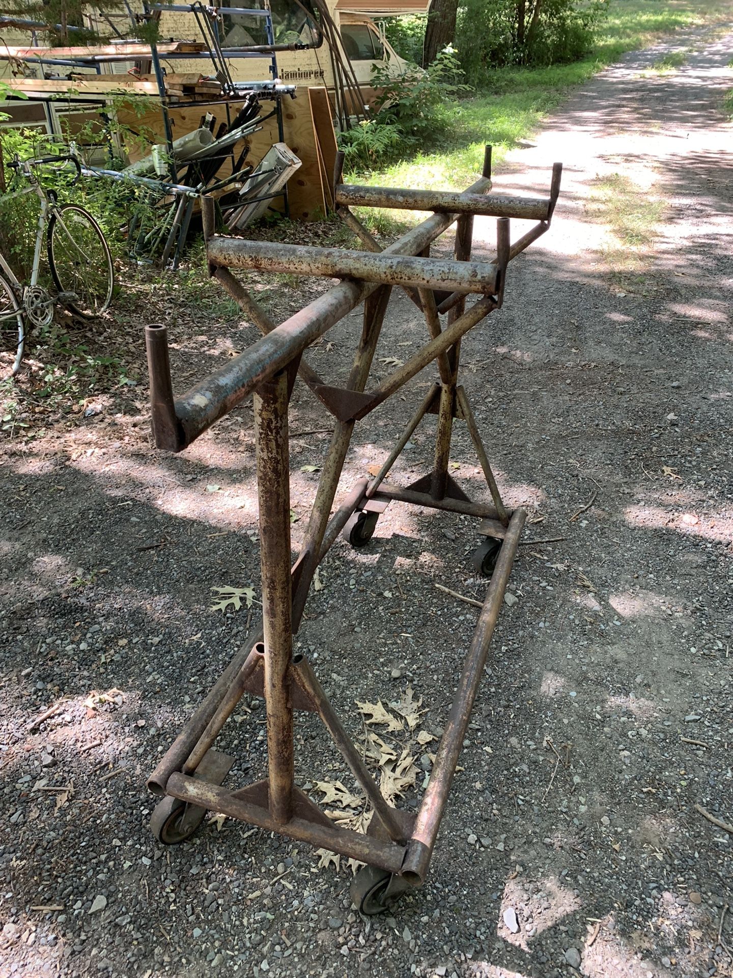 Heavy Duty Steel Pipe Cart