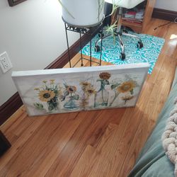 Sunflower Wall Art On Canvas 