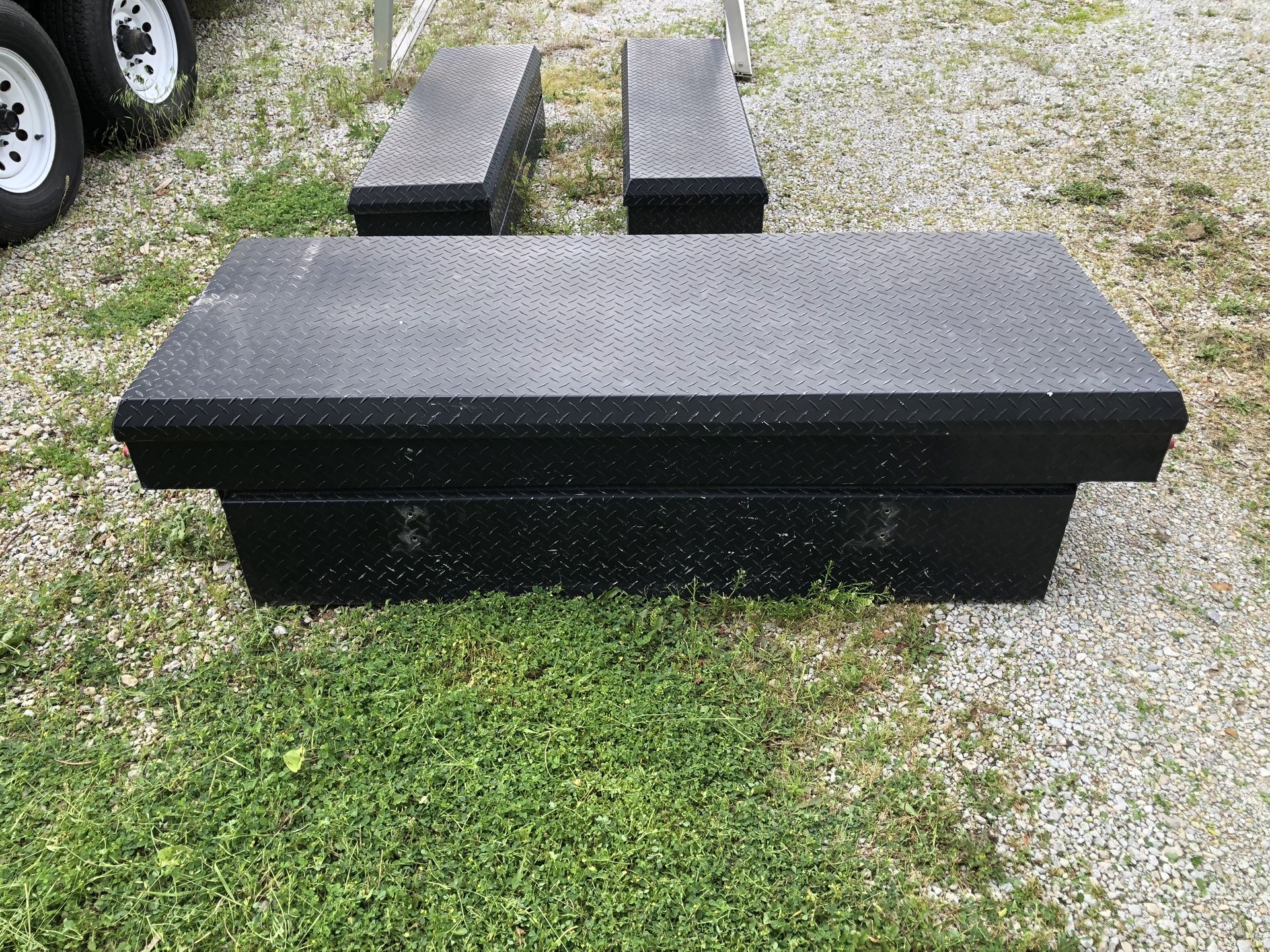 Aluminum Rack,crossover Box And Side Boxes For 8 Foot Bed