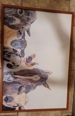 Framed Farm Animal Art Print