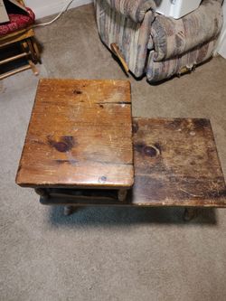 Hardwood side table