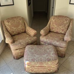 2 Chairs And Ottoman