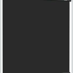 RAUBAY Retractable Pull Down Black Screen Backdrop - 78.7" x 86.6" Collapsible Wall-Mount Background