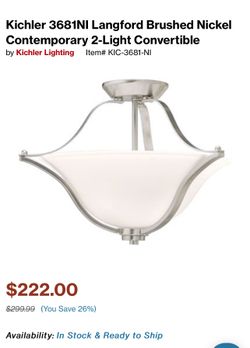 New Landford Brushed Contemporary Light