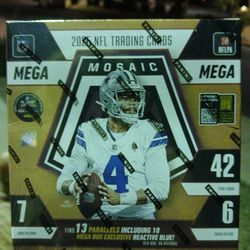 2025 Pa nini Mosaic Football Mega    Box (orange)