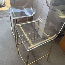 CB2 acrylic Barstools 