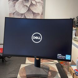 Dell - S3220DGF 32" LED Curved QHD FreeSync Monitor