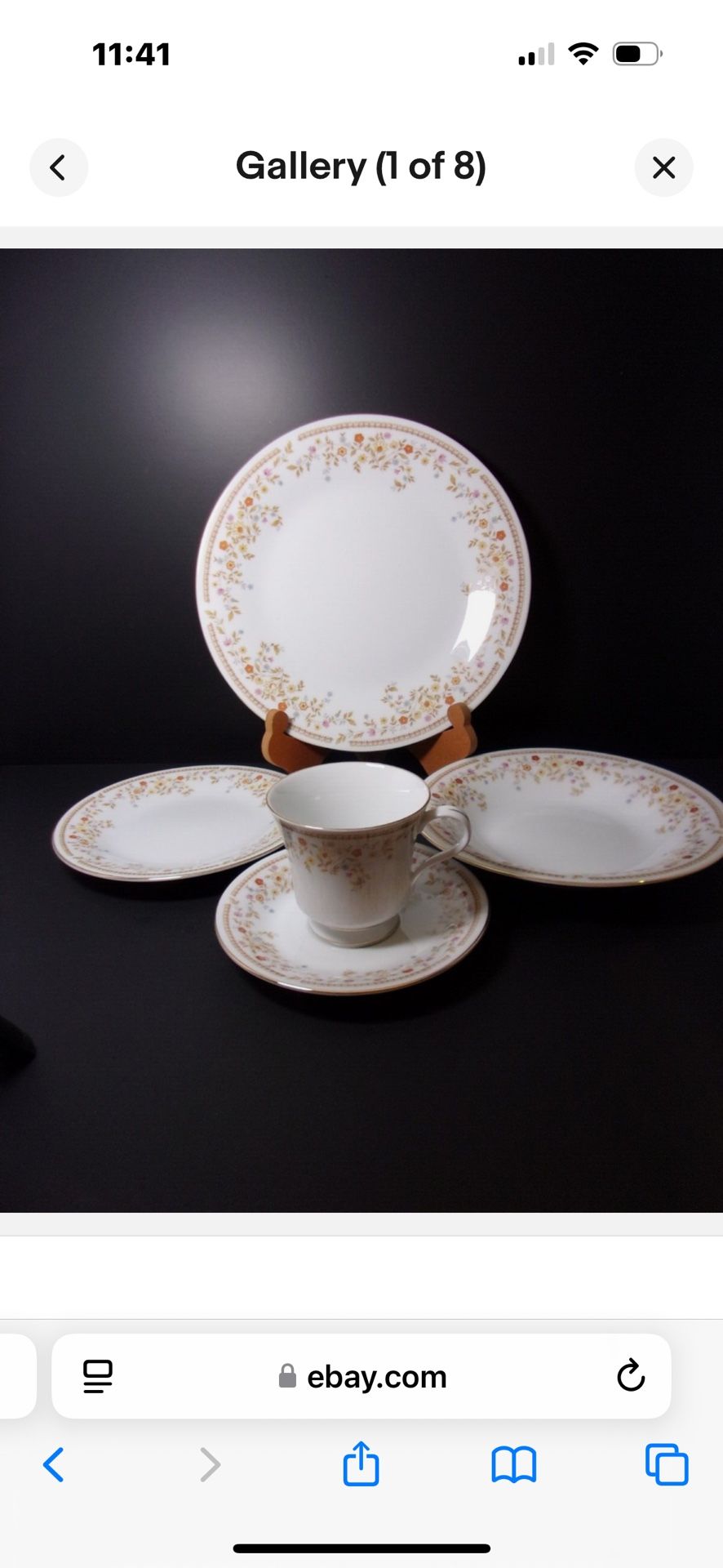 Vintage Liling pattern Serenity Fine China 1 8 Settings And Extras Current Value 500+