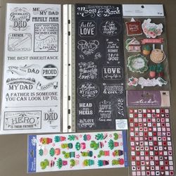 Scrapbook Sticker Collection Set