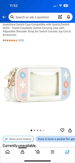 Gaming Crossbody Bag Nintendo Switch