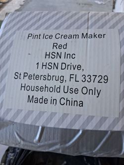 Pint Ice Cream Maker Red HSN