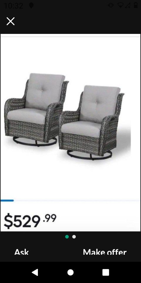Patio Furniture Set Bistro Set Two Piece Patio Chairs Brand New Outdoor Patio Furniture New