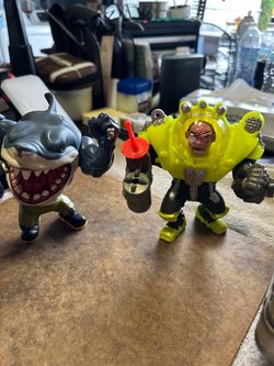 Vintage 1990s Mattel Street Sharks Action Figures – Lot of 6 – Rare Retro Collectibles