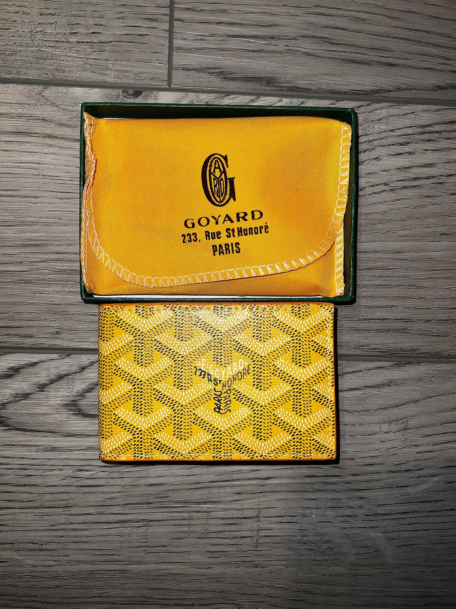 Yellow Goyard Wallet