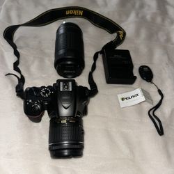 Nikon D3500 Camera, Lenses, Bag