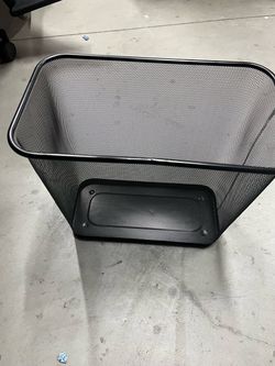 Mesh waste basket black corbeille