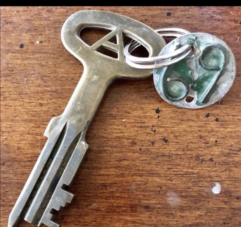 Folger Adam’s Joliet State Prison Key with Key ID Tag