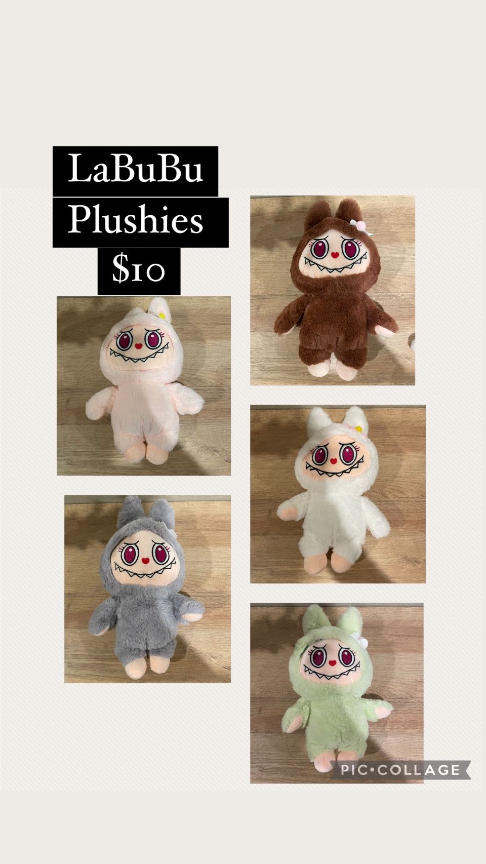 LaBuBu Plushies $10