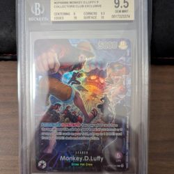 One Piece Monkey.D.Luffy PSA Magazine Exclusive Promo BGS 9.5 Gem Mint