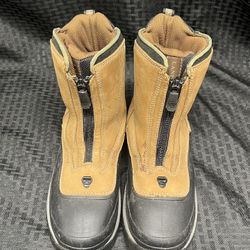 Lands’ End Women’s Mid-Calf Front Zip Insulated Winter Boots - 7