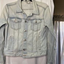 Washed Light Blue Jean Jacket 